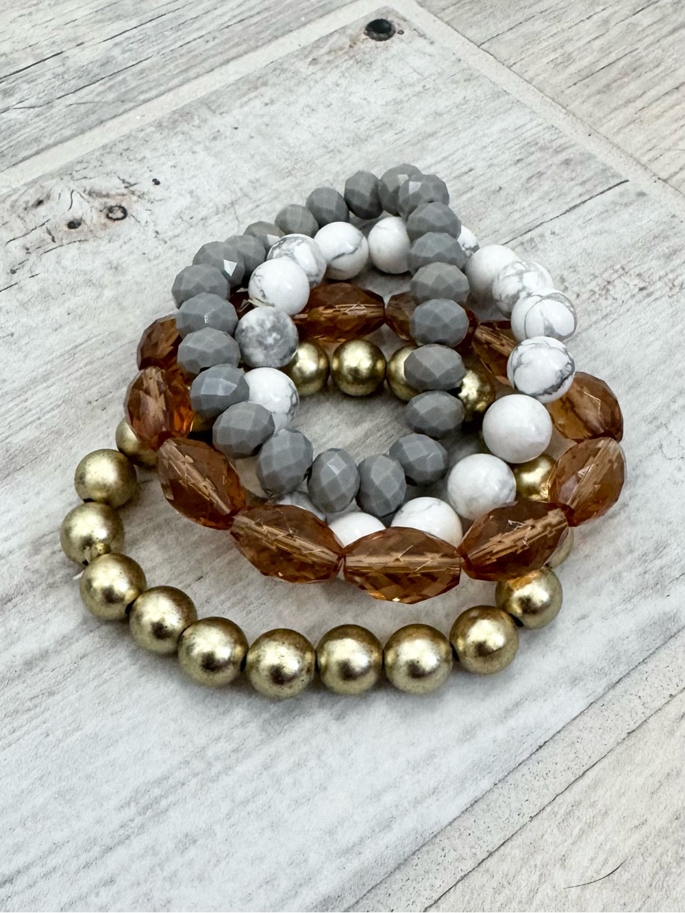 Multi-Color Beaded Stretch Bracelets